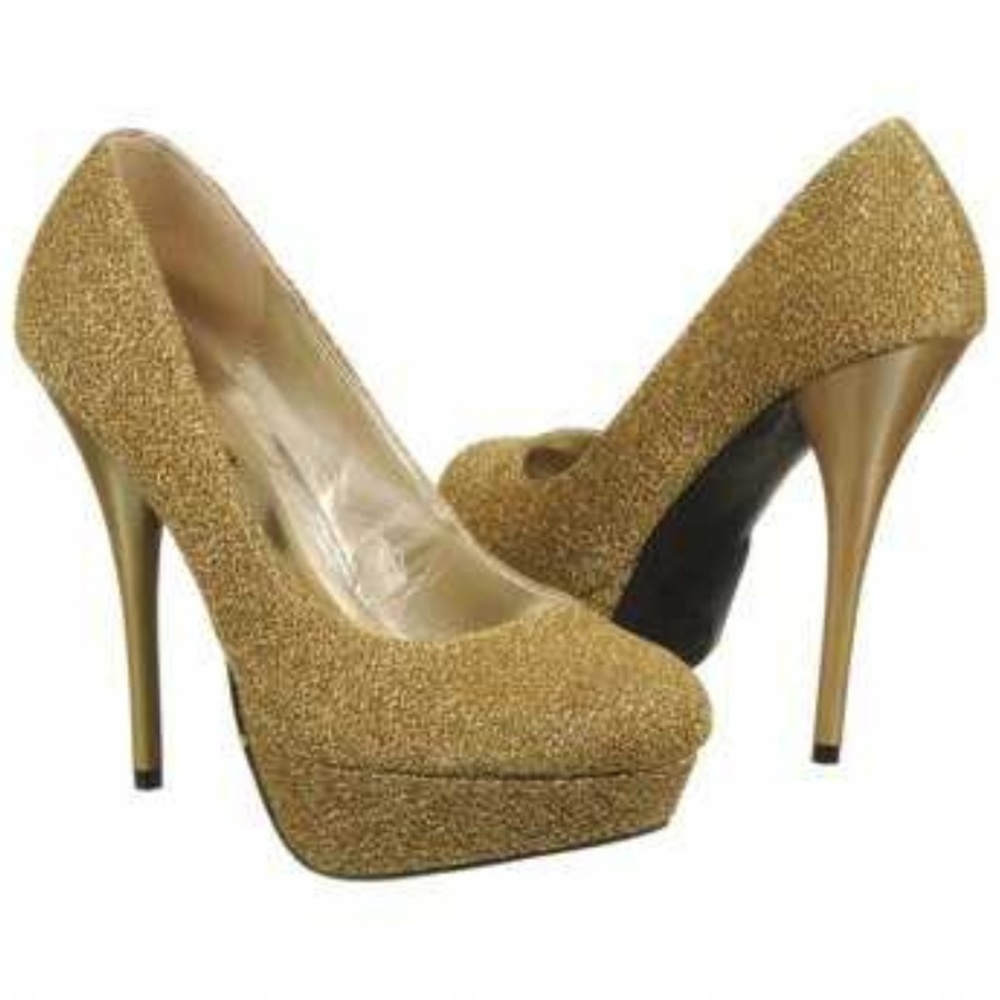 Gold Shimmer Stilettos